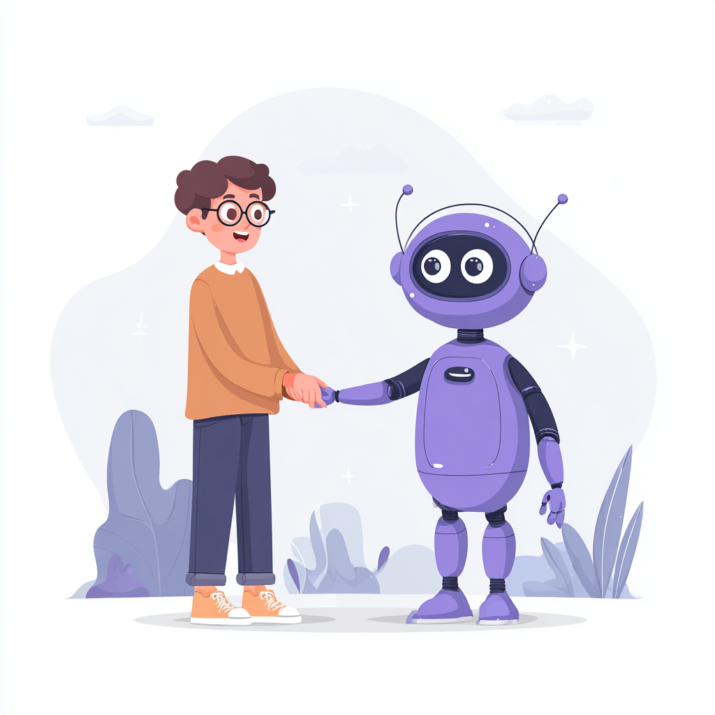 AI Human handshake